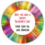 Valentine's Day Gift Stickers by Little Lamb Designs (Groovy Colors)